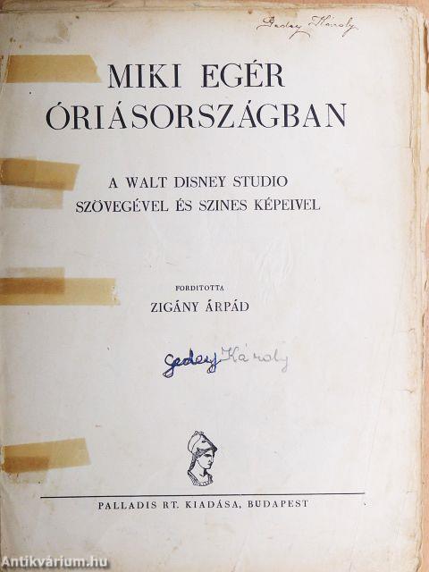 Miki egér Óriásországban (rossz állapotú)