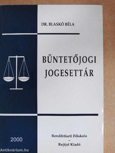 Büntetőjogi jogesettár