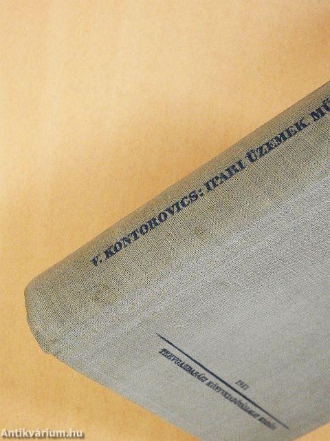 Ipari üzemek műszaki és gazdasági tervei