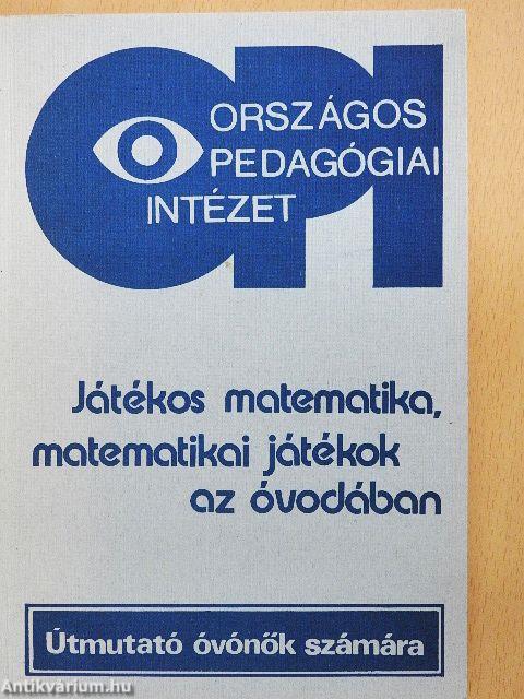 Játékos matematika, matematikai játékok az óvodában