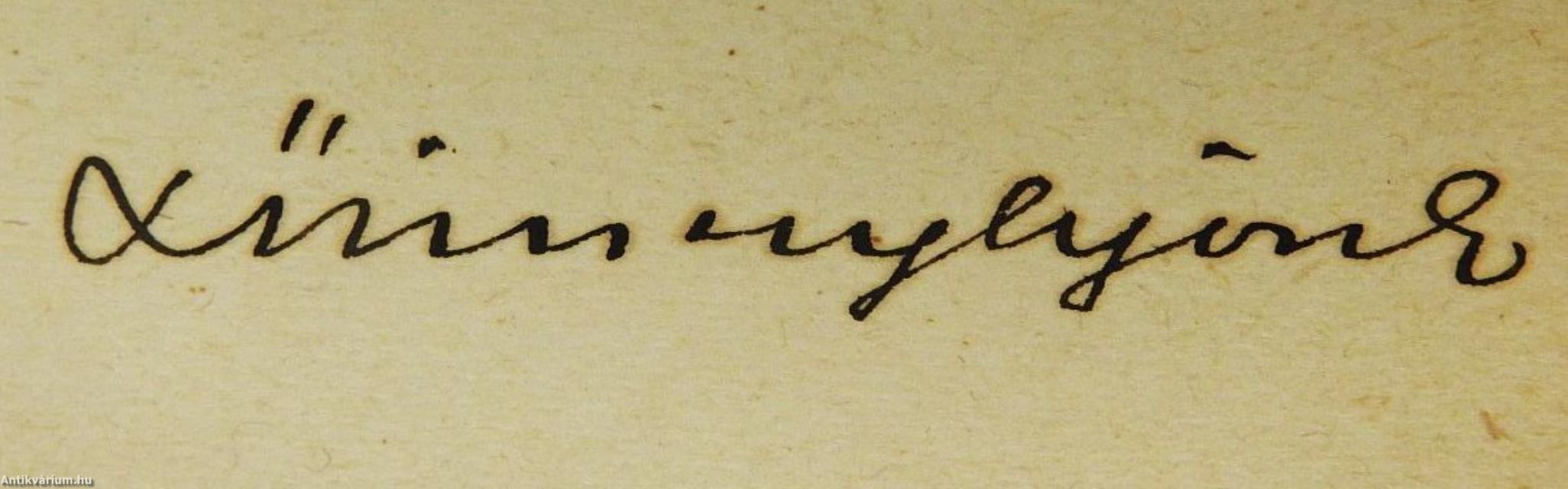 Az özvegy falu (dedikált példány)