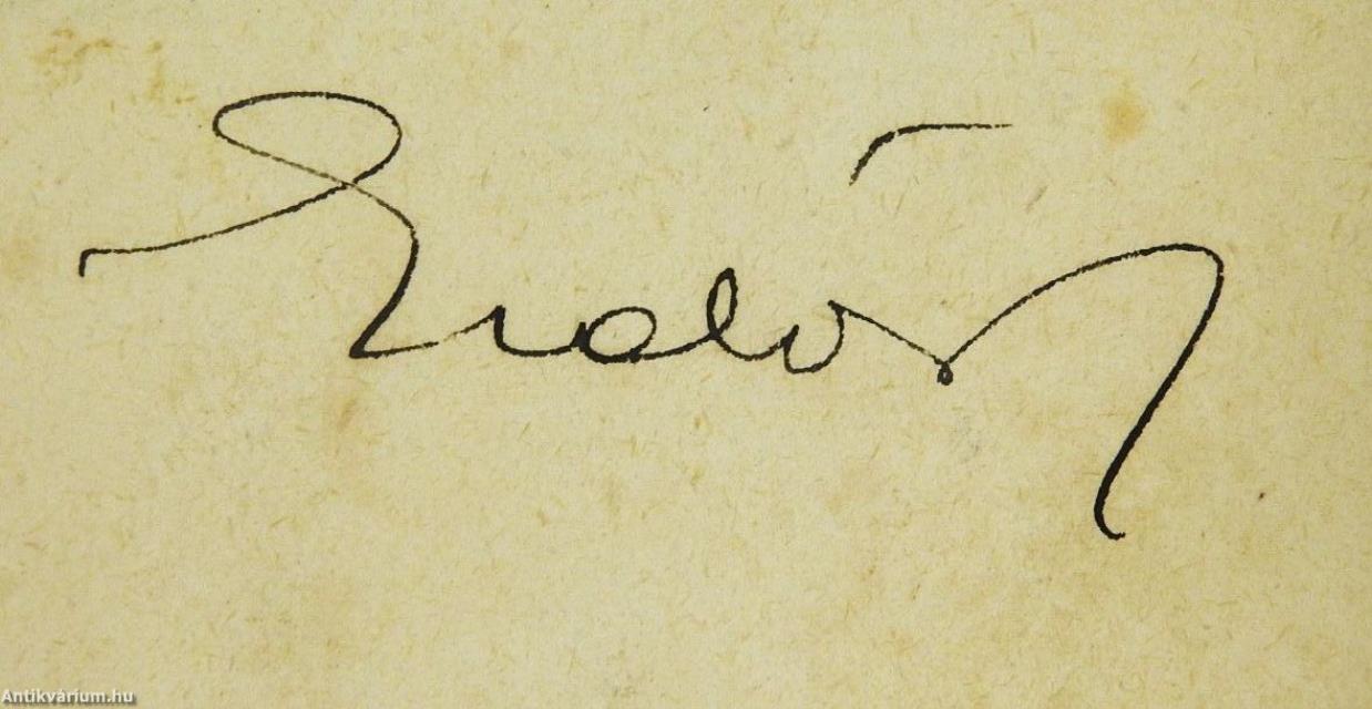 Báró Herzfeld Clarissz (aláírt példány)