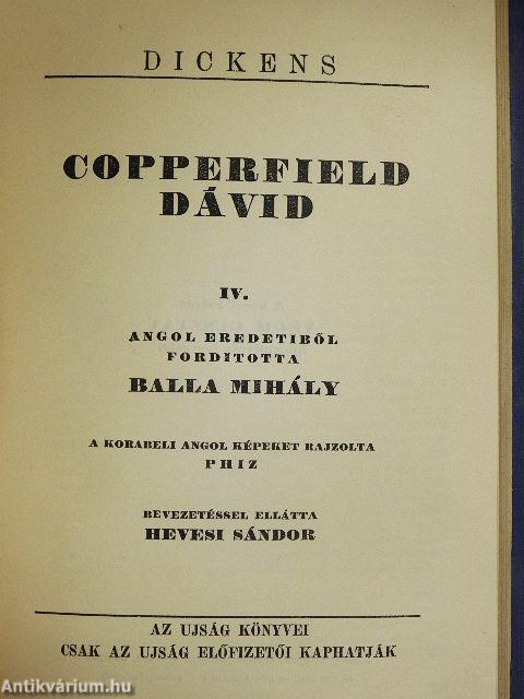 Copperfield Dávid I-VI.