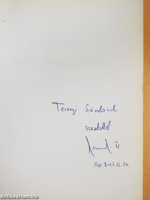 Holtvágányon (dedikált példány)