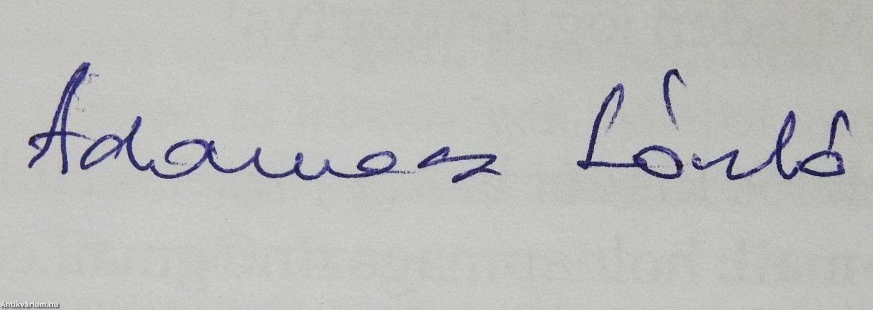 Szeretem az embert (dedikált példány)