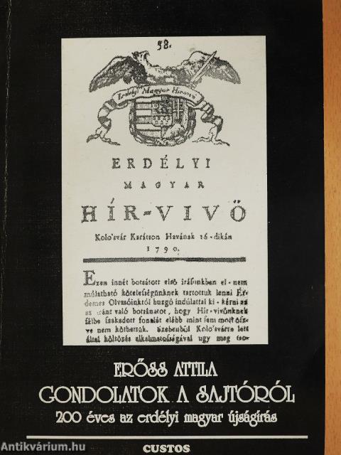 Gondolatok a sajtóról (dedikált példány)