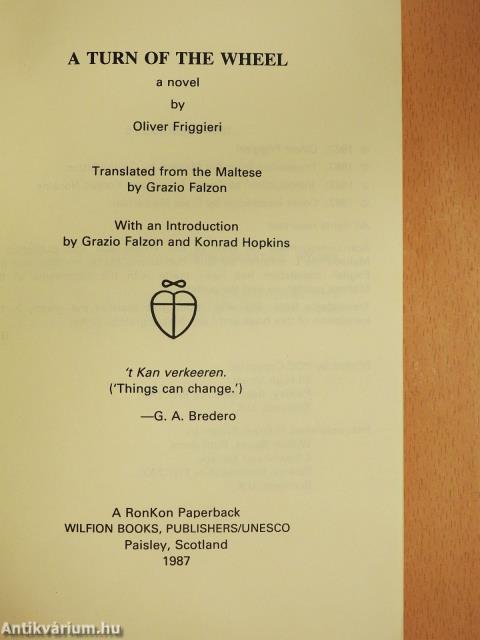 A turn of the wheel (dedikált példány)