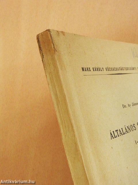 Általános statisztika I-II.