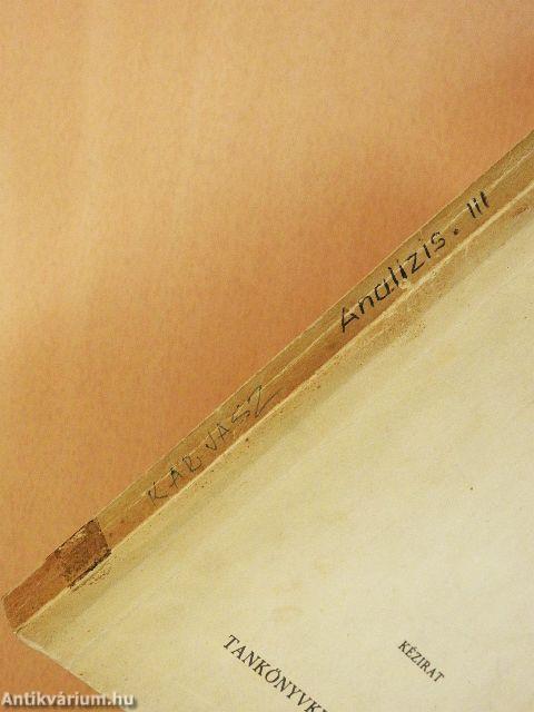 Matematikai analízis III.