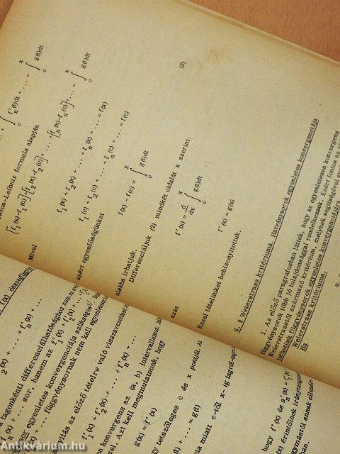 Matematikai analízis III.