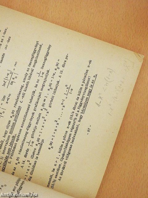 Matematikai analízis III.