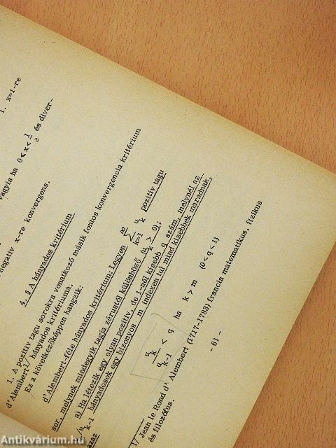 Matematikai analízis III.