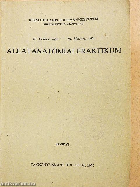 Állatanatómiai praktikum