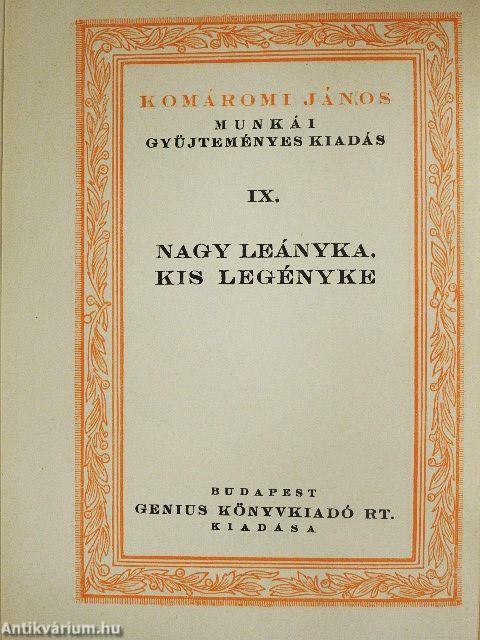 Nagy leányka, kis legényke