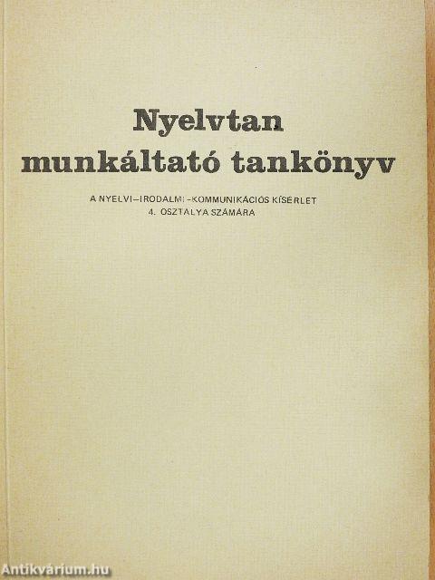 Nyelvtan munkáltató tankönyv