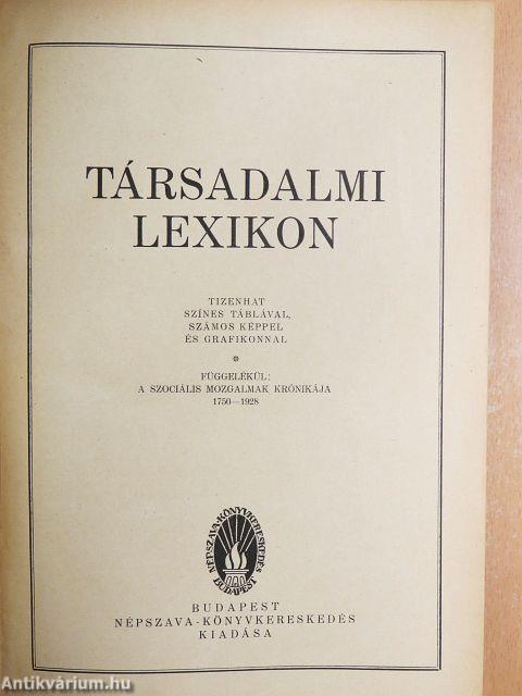 Társadalmi lexikon