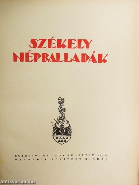 Székely népballadák