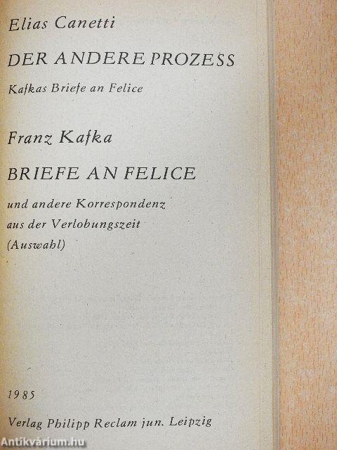 Der andere Prozess/Briefe an Felice