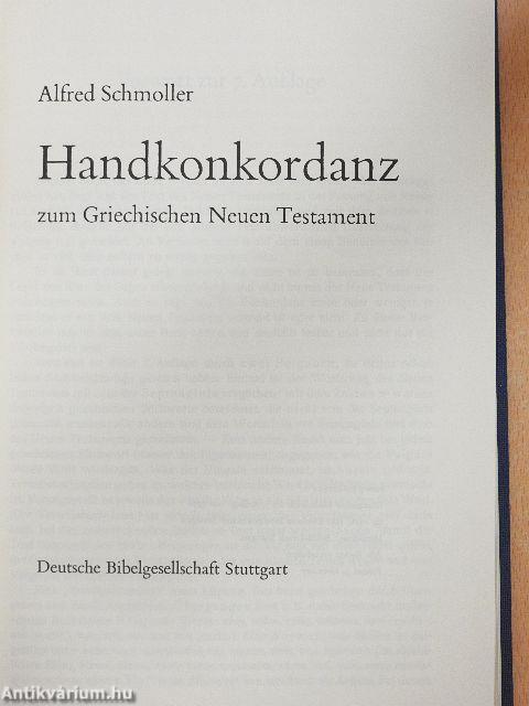 Handkonkordanz zum griechischen Neuen Testament