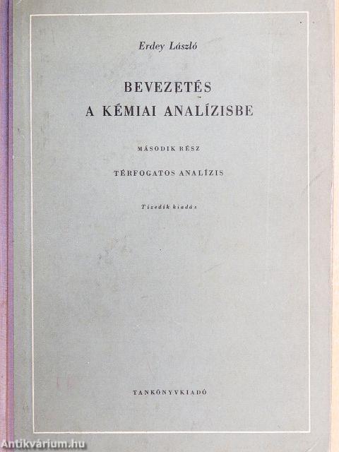 Bevezetés a kémiai analízisbe II.