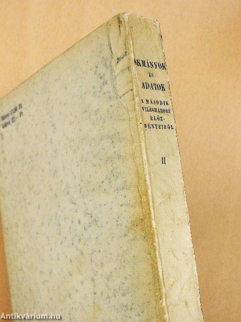 Okmányok és adatok II.