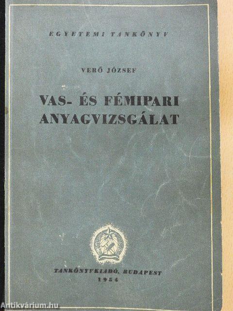 Vas- és fémipari anyagvizsgálat