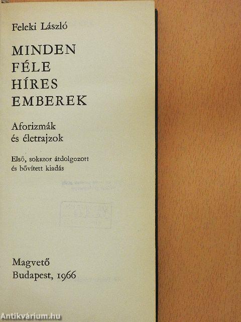 Mindenféle híres emberek