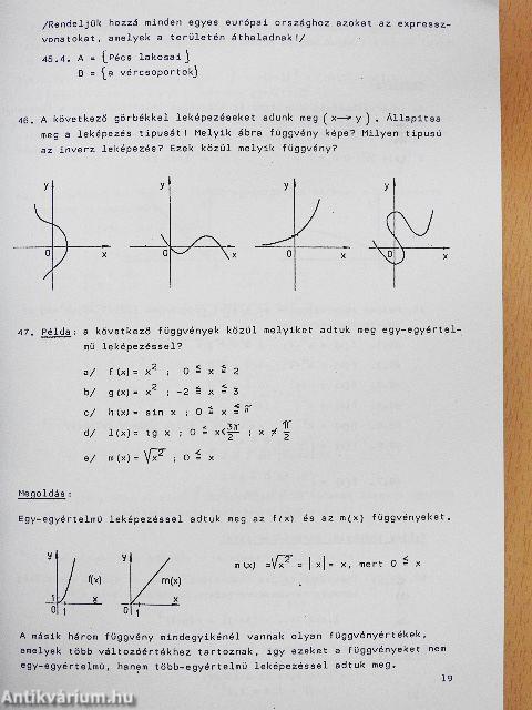 Matematikai példatár és feladatgyűjtemény I.