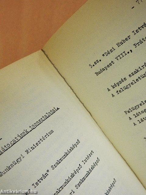 Átfogó és visszatérő szakfelügyeleti látogatások és központi munkaközösségi továbbképzések tapasztalatai