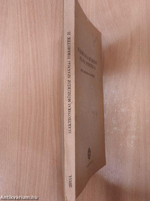 Elektronikai műszerész szakmai ismeretek II.