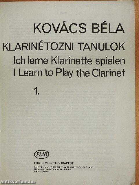 Klarinétozni tanulok 1.