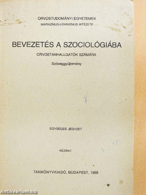 Bevezetés a szociológiába