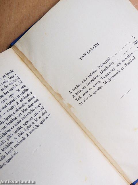 A kritikus mint művész