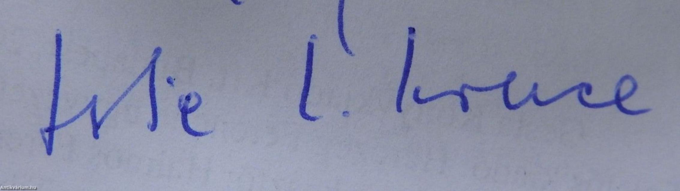 Holdanyó fényes arca (dedikált példány)