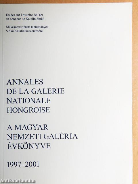 A Magyar Nemzeti Galéria Évkönyve 1997-2001