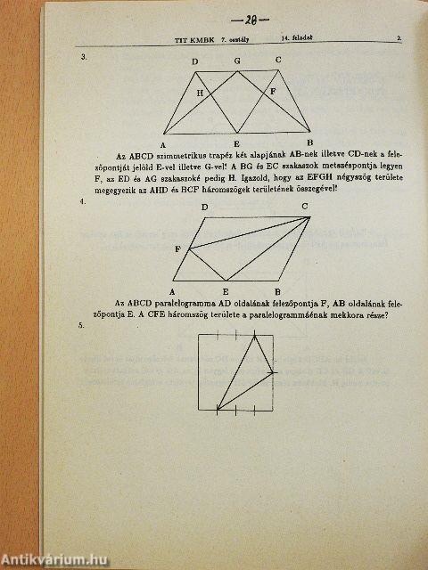 Kis Matematikusok Baráti Köre Tanulói munkafüzet - 7. osztály