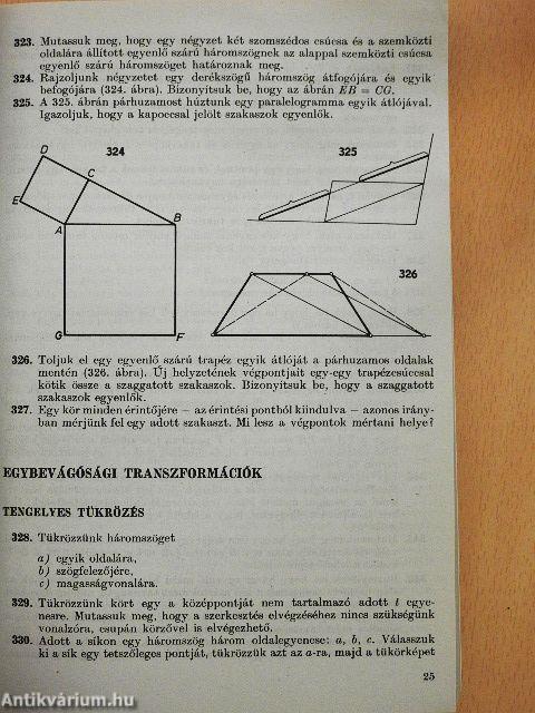 Geometriai feladatok gyűjteménye I.