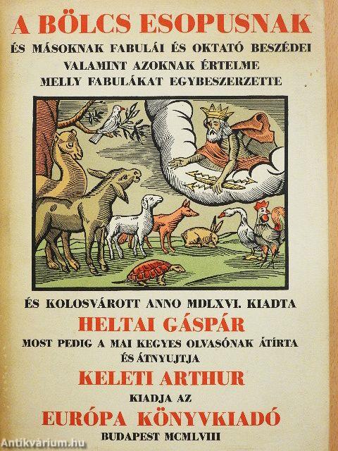 A bölcs Esopusnak és másoknak fabulái