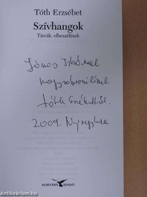 Szívhangok (dedikált példány)