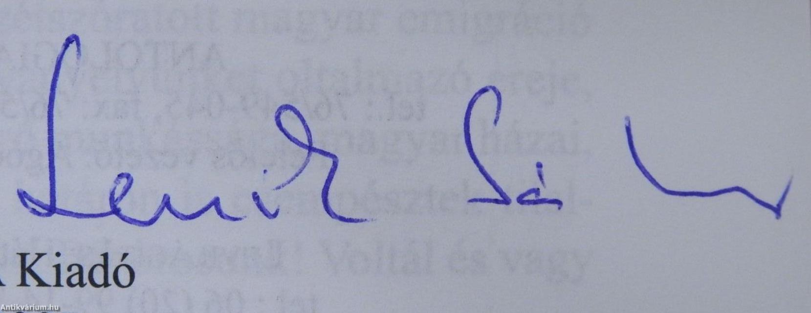 "Isten szolgája" (dedikált példány)