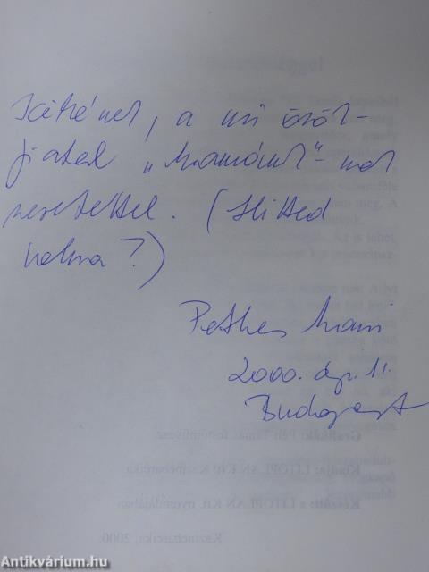 Se bújva, se áldva (dedikált példány)