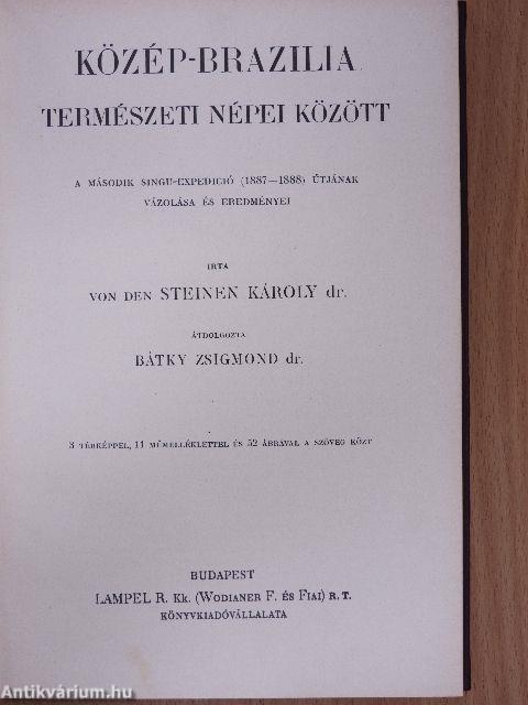 Közép-Brazilia természeti népei között