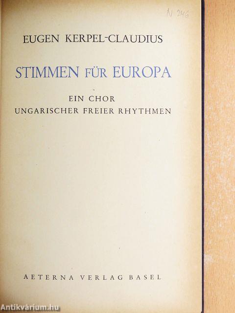 Stimmen für Europa