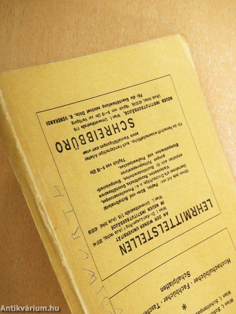 Vorlesungs-Verzeichnis für das Sommersemester 1965