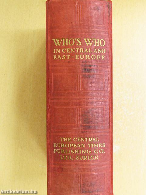 Who's who in Central and East-Europe 1933/34