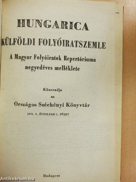 Hungarica 1972/1-4.