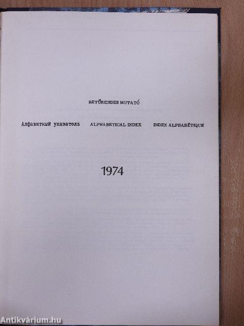 Külföldi magyar nyelvű folyóiratok repertóriuma 1974/január-március/Betűrendes mutató 1974.