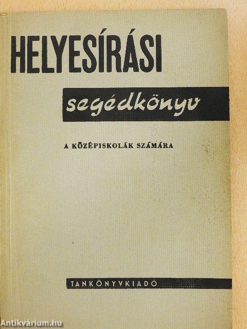 Helyesírási segédkönyv