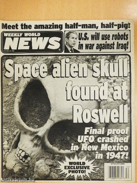 Weekly World News December 24, 2002