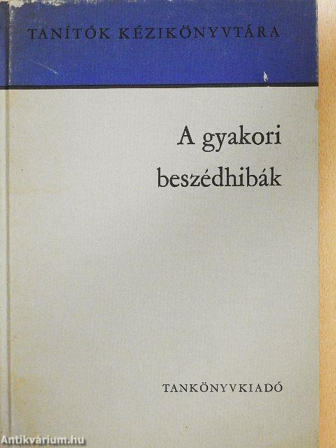 A gyakori beszédhibák